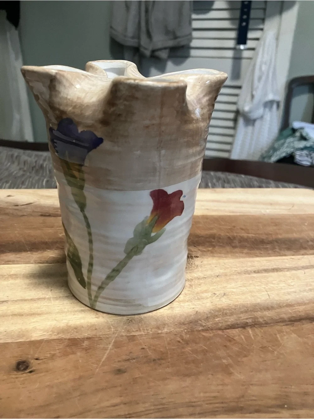Handpainted Ceramic Studio Pottery Vase